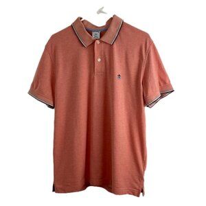 Brooks Brothers Red and White Cotton Polo Shirt